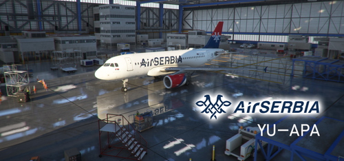 LVFR A319 Air Serbia Livery