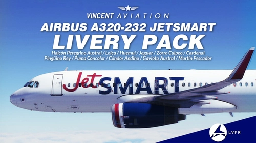 LVFR A320-232 JetSMART Livery Pack