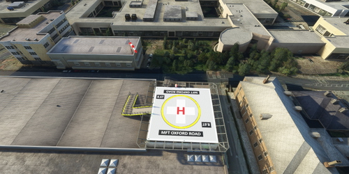 Manchester royal infirmary helipad