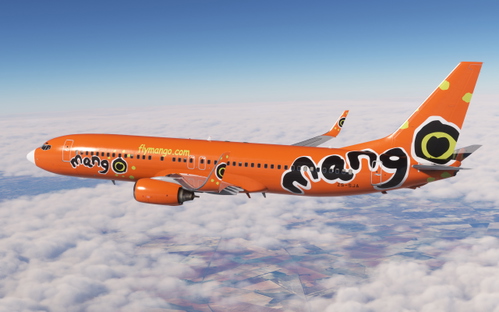 Mango Airlines Boeing 737-800 PMDG BW ZS-SJA White Nose Cone