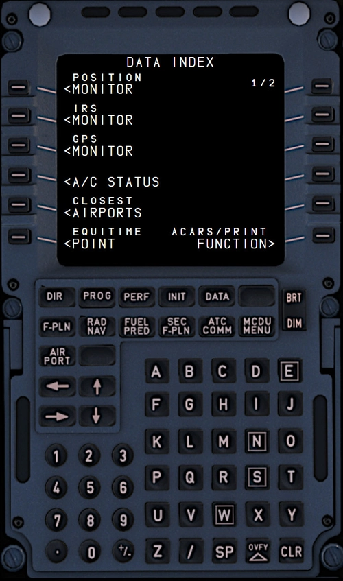 MCDU for  FBW A320/HEADWIND A339 to use with AAO W/O SimBridge