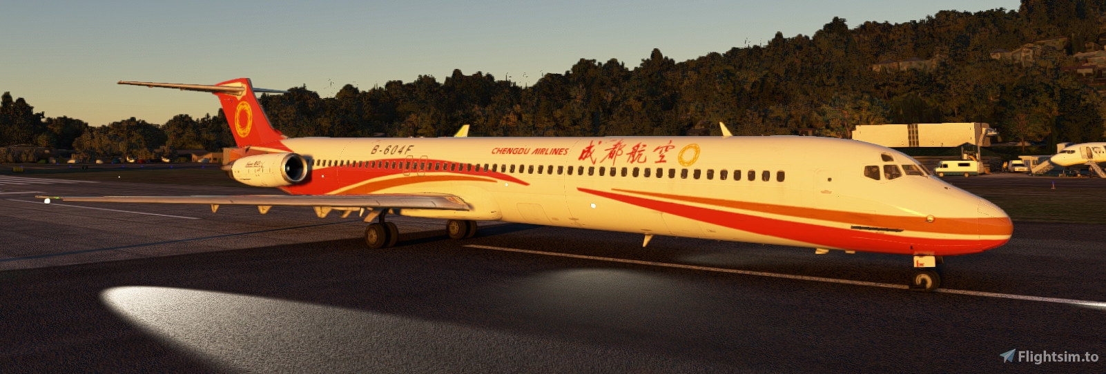 MD83 成都航空Chengdu Airlines B-604F（虛構塗裝） for Microsoft 