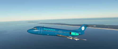 Mensch & Betrieb - Just Flight Fokker F 28 - 4000 Liverie