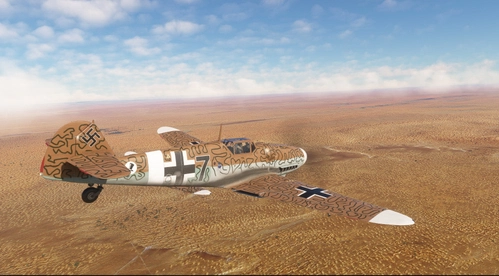 Messerschmitt Bf-109G-2  JG77 Black 7