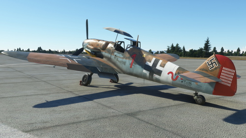 Messerschmitt Bf 109G-2 trop   "Rote 1”  8./JG 27