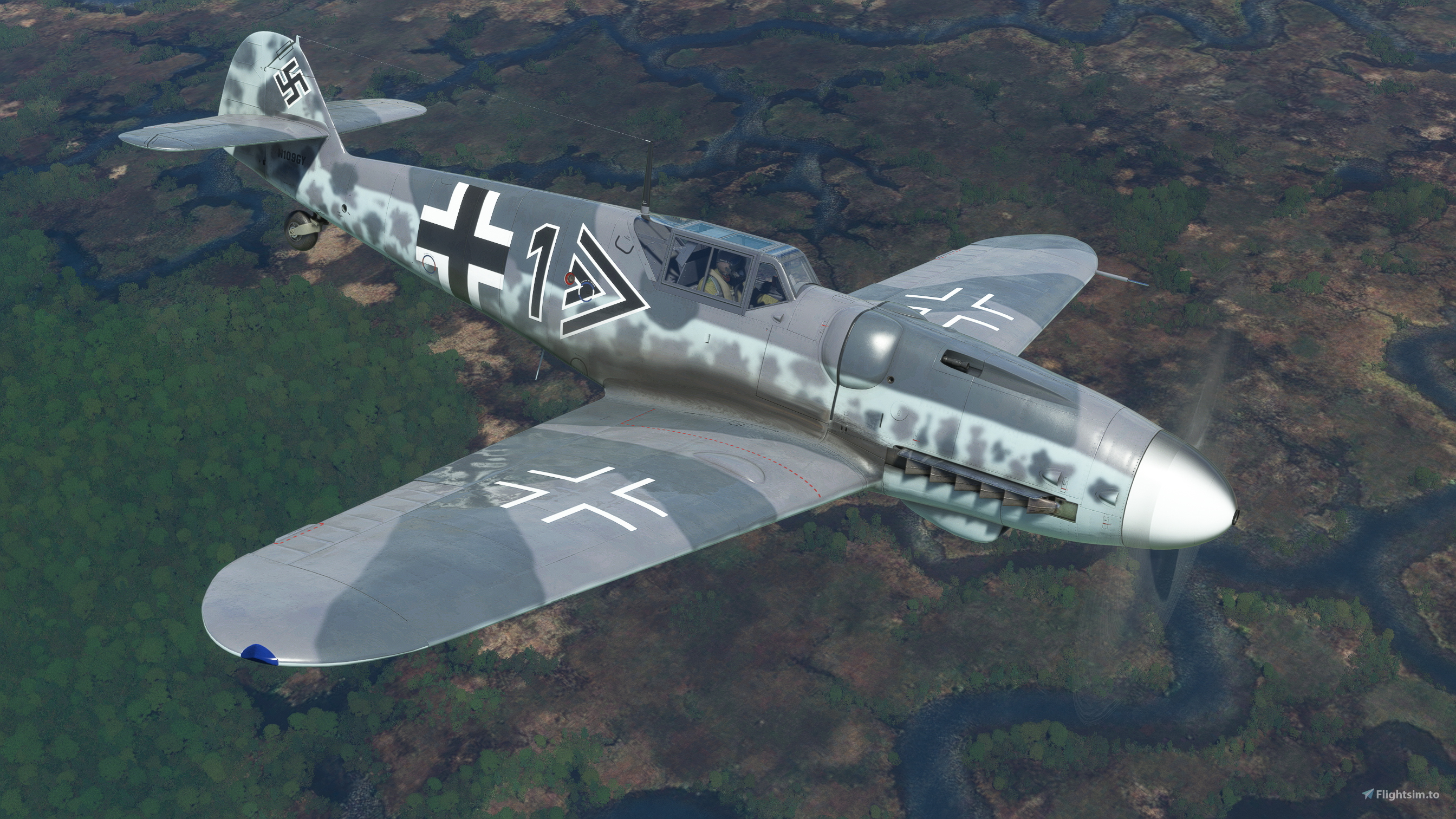 Messerschmitt Bf 109G-4 'Black 1' (WkNr.19257 / N109GY) for
