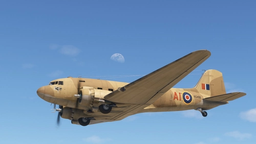 Microsoft / Aeroplane Heaven C-47D - RAF KG496, "AI" - 267 Squadron,Desert Camo