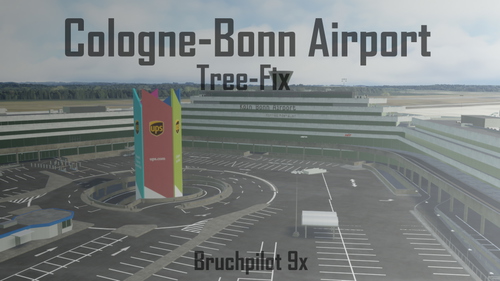 iniBuilds Airport Cologne-Bonn (EDDK) - Tree fix