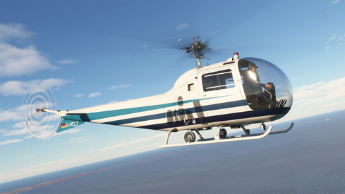 Microsoft Bell 47J Ranger - D-HELT (and with Dynamic Registration)