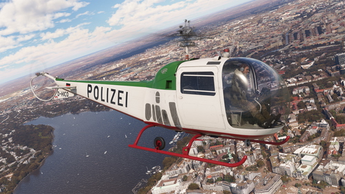Microsoft Bell 47J Ranger - German Police D-HICO & D-HICE