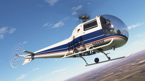 Microsoft Bell 47J Ranger - N8585F (and with Dynamic Registration)