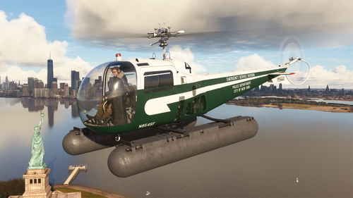 Microsoft Bell 47J Ranger - NYPD N8545F