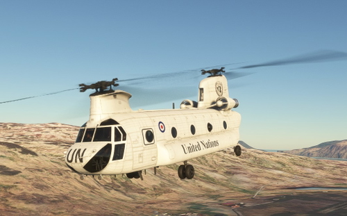 Miltech  CH47-D  Chinook United Nations (RAF version)