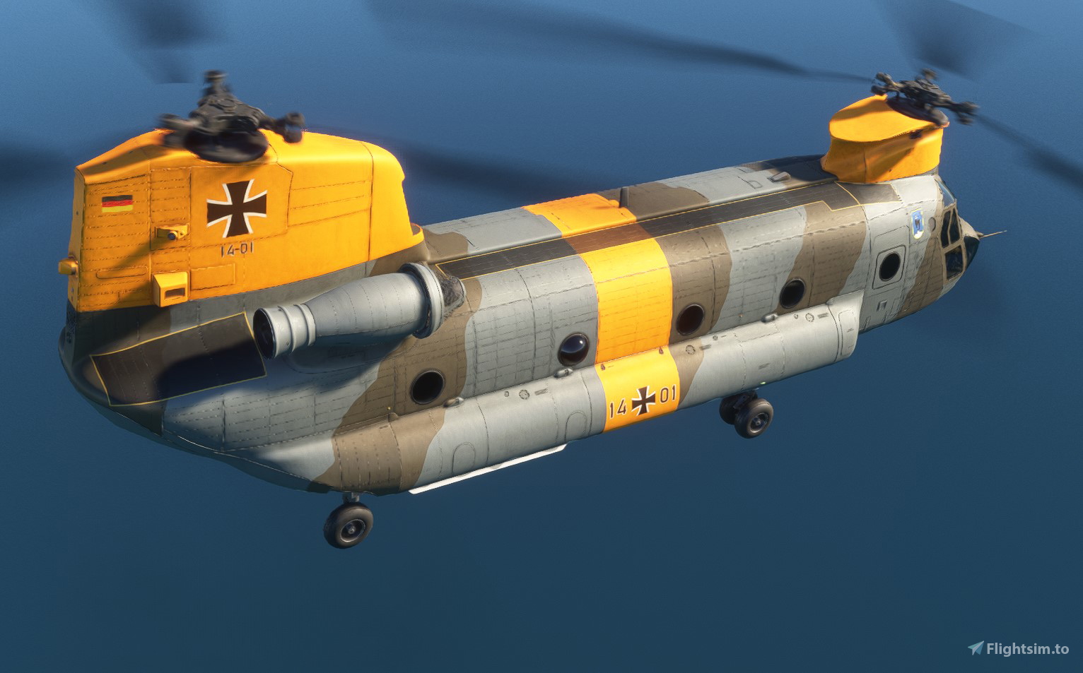 航空機・ヘリコプター R/C FLIGHT SIMULATOR Miltech Chinook CH47D-HC-1B - U.S. ARMY 12410 as requested