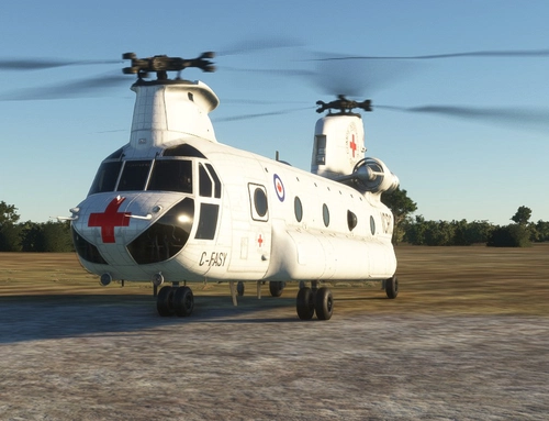 Miltech Chinook CH47- ICRC- C-FASY (Red Cross) 