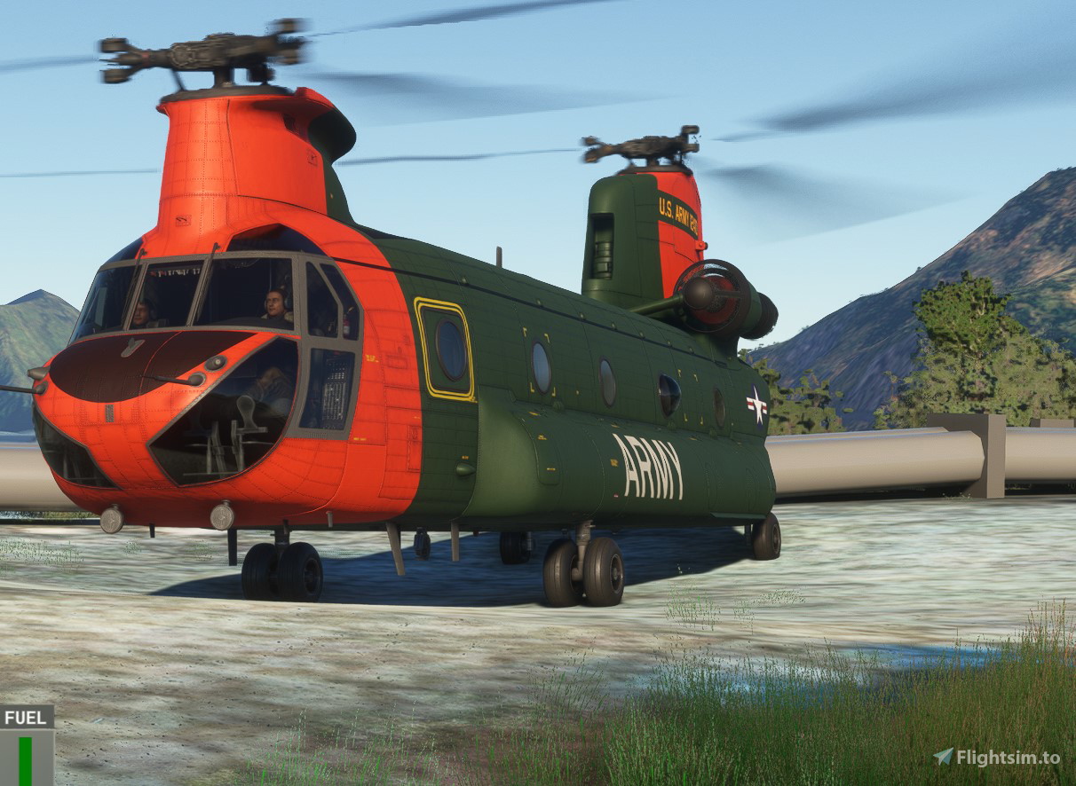 航空機・ヘリコプター R/C FLIGHT SIMULATOR Miltech Chinook CH47D-HC-1B - U.S. ARMY 12410 as requested
