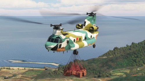 Miltech Simulations CH-47J | JASDF Kasuga Helicopter Airlift SQ | 67-4495