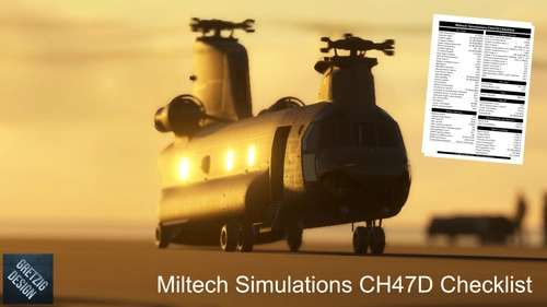 Miltech Simulations CH47D Checklist