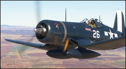 MilViz FG-1D Corsair Goodyear "VH-NQW" 82640  (VF-10 Grim Reapers) 