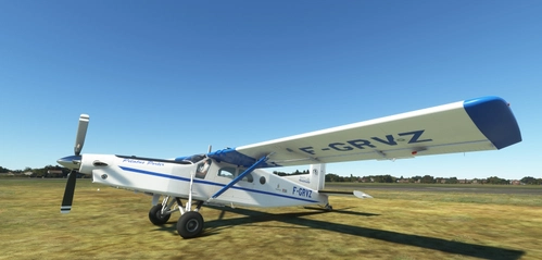 Milviz PC-6 F-GRVZ  repaint request Parachute club Strasbourg