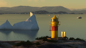 Møllers Ø Lighthouse & 200 icebergs thumbnail 1