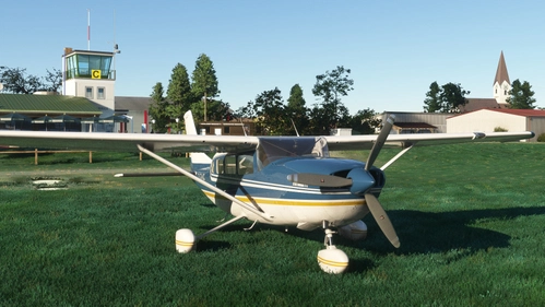 MSCarenado Cessna 207 Stationair II "Blue and Orange" with Custom Registration and Clean Interior