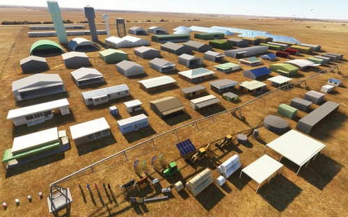 MSFS 2020 object library 200+ models - towers hangars to cones v14-11 UPDATE
