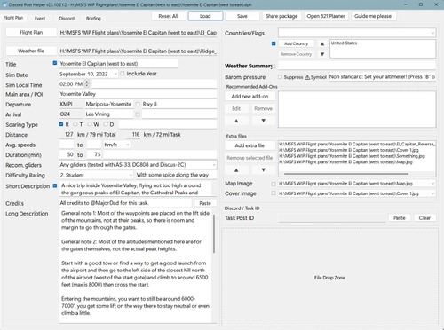 MSFS Soaring Task Tools - Discord Post Helper