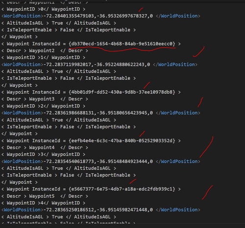 MSFS Worldscript generator using Google Earth Path / GUID's + coordinates/unlimited waypoints