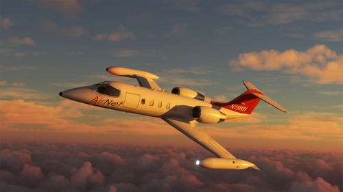 N15WH AirNet (old colors) - Flysimware Learjet 35A