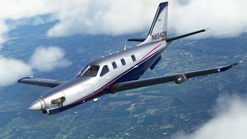 N654CW + Dynamic Registration and Interior for  Black Square TBM 850