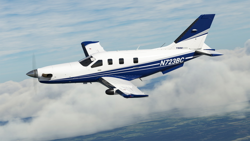 N723BC + Dynamic Registration for Black Square TBM 850