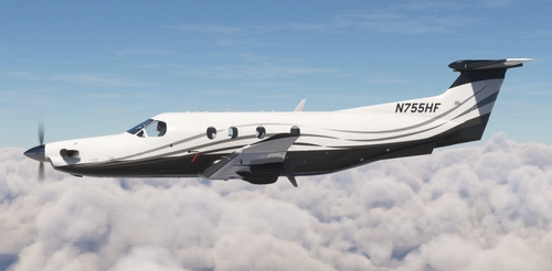 N755HF - Executive 4B & 5B (Dynamic Registration) | SimWorks Studios PC-12 [4K]
