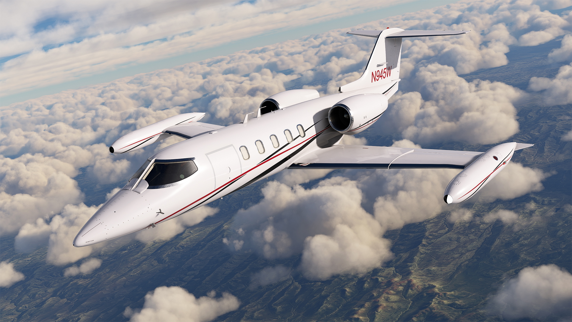 N945W (Royal Air Freight) FSW Learjet 35 - Image 1