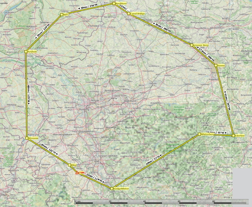 Noervenich-LFA3-Nordholn Flightplan