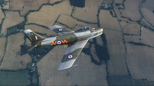 North American F-86 Sabre RAF XB837 92 Squadron