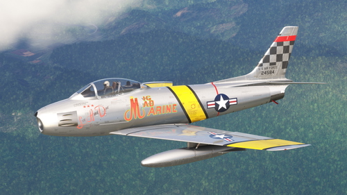 North American F-86 Sabre USAF 52-4584 "Mig Mad Marine" John Glenn