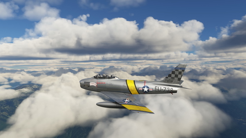 North American F-86 Sabre USAF 51st FIW FU-738 "4 Kings & a Queen"