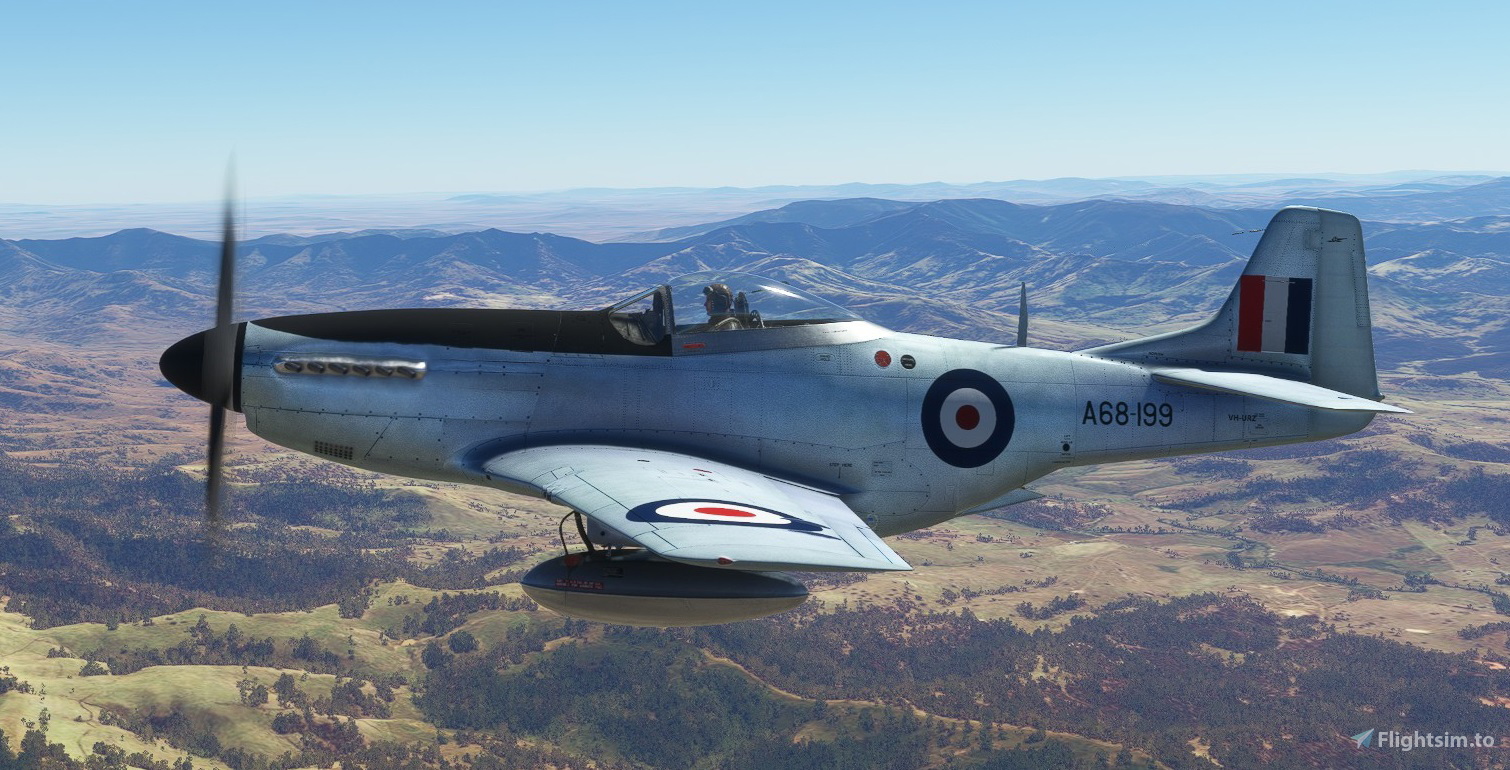 North American P-51D Mustang RAAF A68-199 VH-URZ for Microsoft 