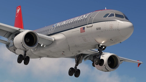 Northwest Airlines 'Bowling Shoe' | Pack | w/Cabin | Fenix A320 V2 