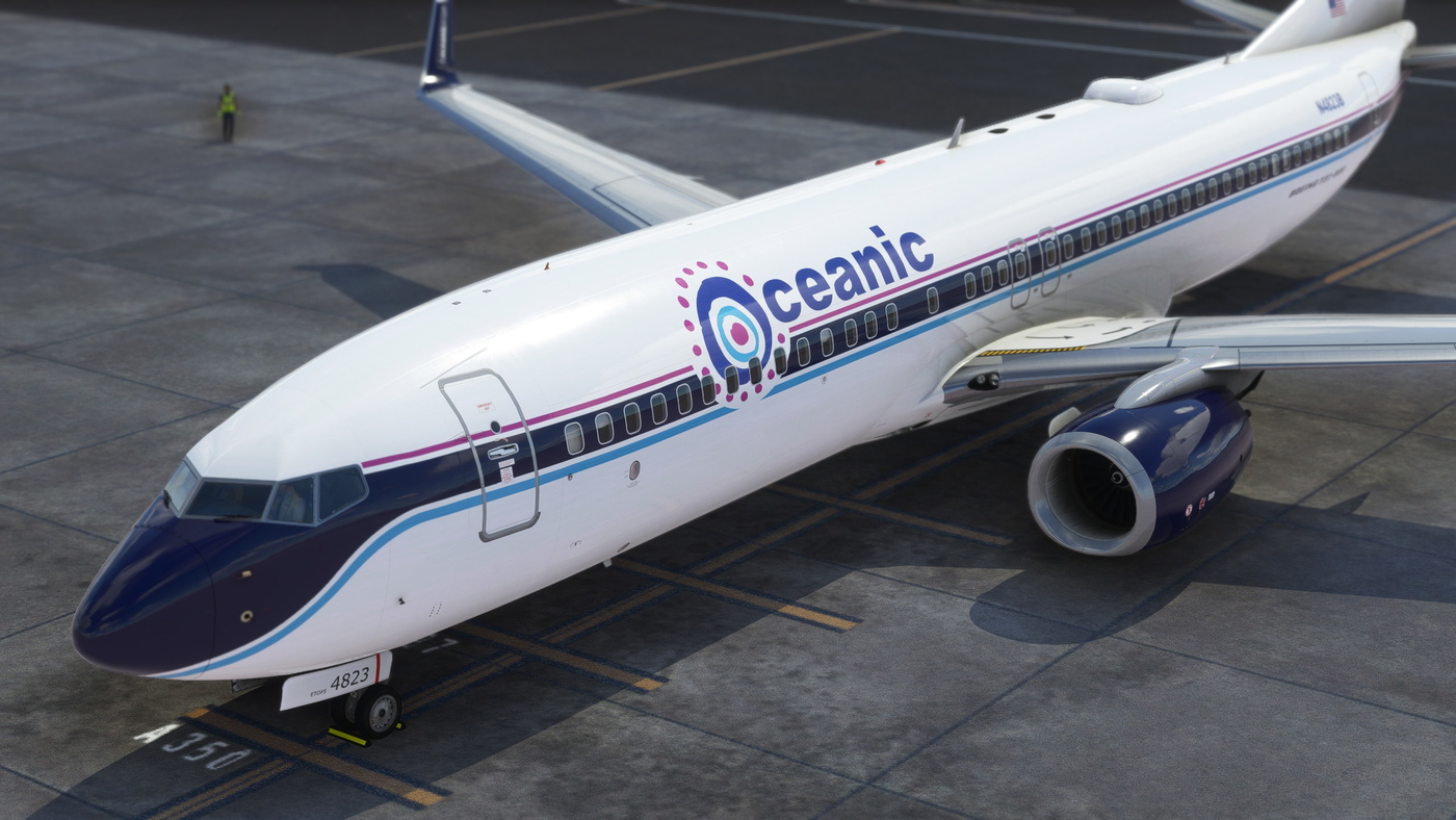 Oceanic Airlines B738 (Lost, circa 2004) for Microsoft Flight Simulator ...