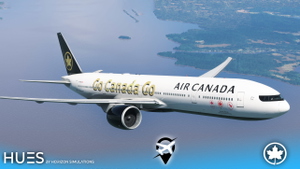 Official Air Canada C-FITW | Go Canada Go Olympic livery | 8K | PMDG 777-300ER thumbnail 2