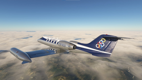 Olympic Airways liveries for the Learjet 35 A by Flysimware