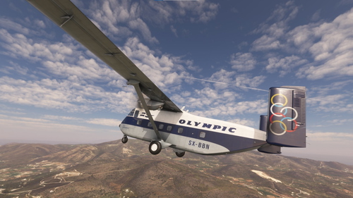 Olympic Airways liveries for the Short SC.7 Skyvan by Inibuilds