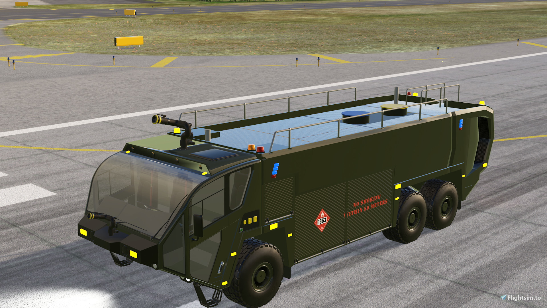 Flight Point Lorry Oshkosh Striker Military Fuel Truck - MSFS Add-on - Flightsim.to