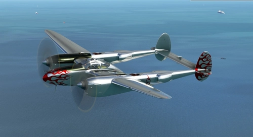 P-38 Lightning livery 'Flames'
