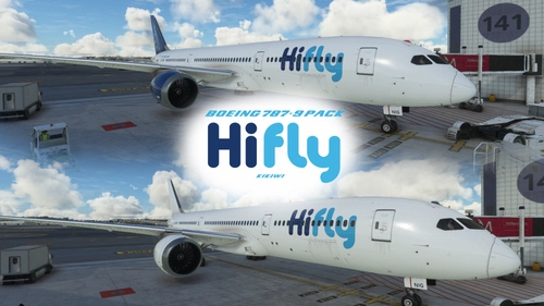 [DISCONTINUED] - [PACK] HorizonSim Boeing 787-9 HiFly with white variant 8K