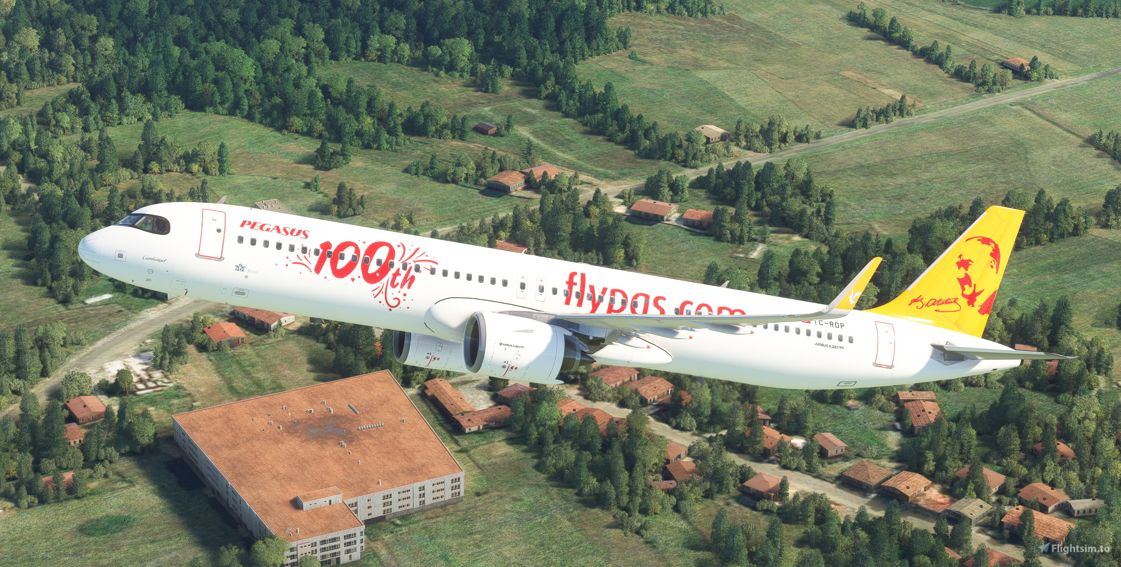Vliegtuig Fly Pegasus Nl Herpa Snap-Fit Modellflugzeug Airbus