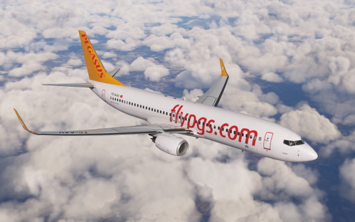 Pegasus Airlines Boeing 737-800 PMDG BW TC-AAU (2016)