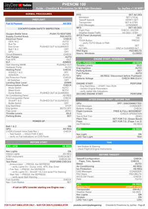 Phenom 100 - Checklist & Procedures  thumbnail 3